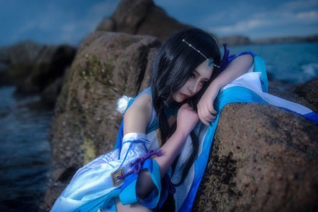 coser@_Azusaa_在《阴阳师》化身美丽的“占卜师”八百比丘尼 coser@_Azusaa_在《阴阳师》化身美丽的“占卜师”八百比丘尼
