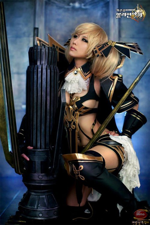 韩国“螺旋猫”成员Tasha的性感华丽《百万亚瑟王》COSPLAY 韩国“螺旋猫”成员Tasha的性感华丽《百万亚瑟王》COSPLAY