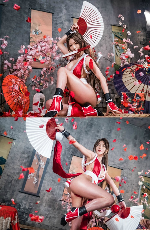 韩国coser@Pion Kim在《The King Of Fighters》完美cosplay不知火舞 韩国coser@Pion Kim在《The King Of Fighters》完美cosplay不知火舞
