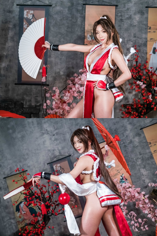 韩国coser@Pion Kim在《The King Of Fighters》完美cosplay不知火舞 韩国coser@Pion Kim在《The King Of Fighters》完美cosplay不知火舞
