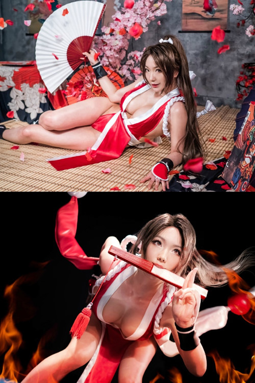 韩国coser@Pion Kim在《The King Of Fighters》完美cosplay不知火舞 韩国coser@Pion Kim在《The King Of Fighters》完美cosplay不知火舞