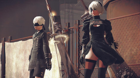 NieR:Automata COSPLAY:当《尼尔:机械纪元》的2B女孩拥抱“尤尔哈9S”时 NieR:Automata COSPLAY:当《尼尔:机械纪元》的2B女孩拥抱“尤尔哈9S”时