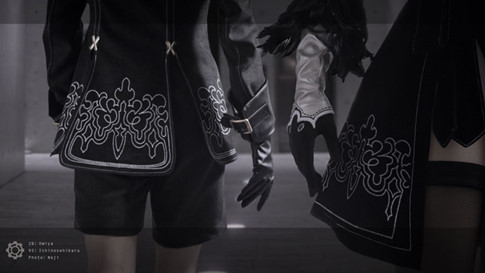 NieR:Automata COSPLAY:当《尼尔:机械纪元》的2B女孩拥抱“尤尔哈9S”时 NieR:Automata COSPLAY:当《尼尔:机械纪元》的2B女孩拥抱“尤尔哈9S”时