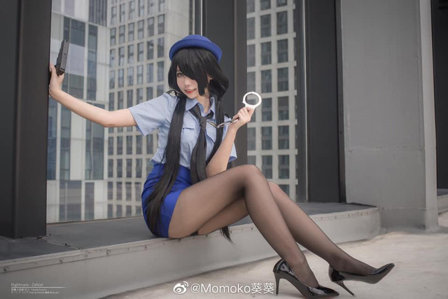 coser@Momoko葵葵在《约会大作战》化身“女警版”时崎狂三 coser@Momoko葵葵在《约会大作战》化身“女警版”时崎狂三