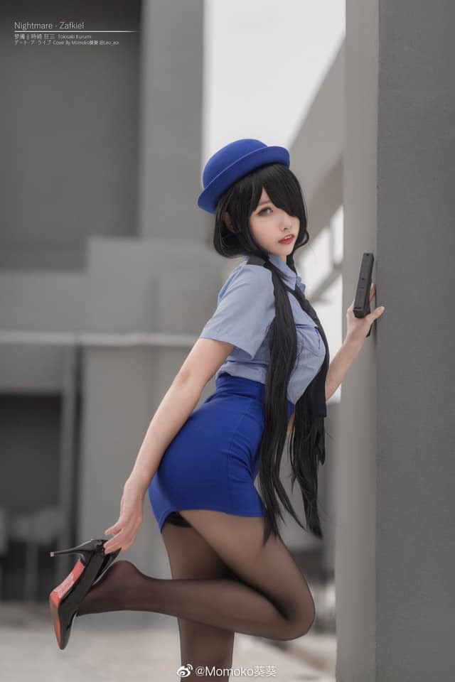 coser@Momoko葵葵在《约会大作战》化身“女警版”时崎狂三 coser@Momoko葵葵在《约会大作战》化身“女警版”时崎狂三