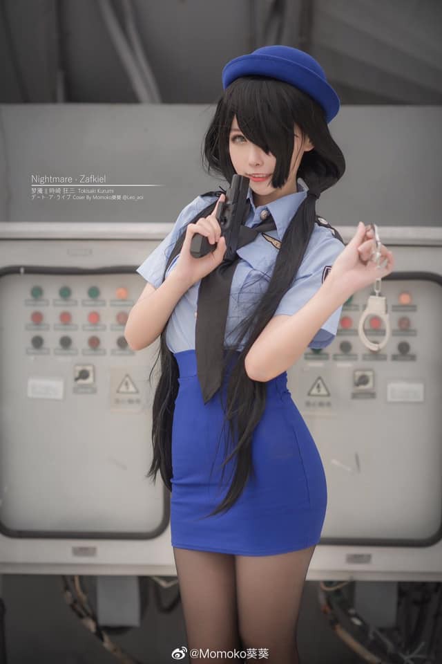 coser@Momoko葵葵在《约会大作战》化身“女警版”时崎狂三 coser@Momoko葵葵在《约会大作战》化身“女警版”时崎狂三