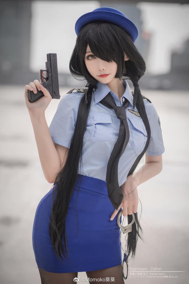 coser@Momoko葵葵在《约会大作战》化身“女警版”时崎狂三 coser@Momoko葵葵在《约会大作战》化身“女警版”时崎狂三
