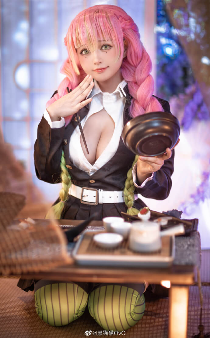coser黑猫猫OvO化身《鬼灭之刃》甘露寺蜜璃,展现可爱恋柱的魅力 coser黑猫猫OvO化身《鬼灭之刃》甘露寺蜜璃,展现可爱恋柱的魅力
