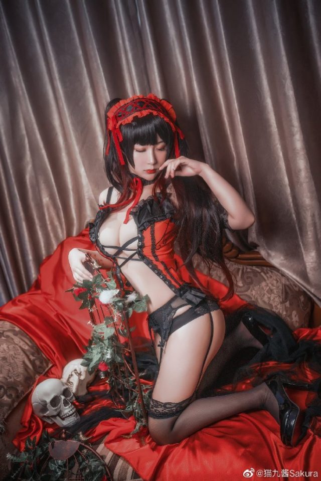 猫九酱Sakura cos《约会大作战》时崎狂三,性感与魅力的完美演绎 猫九酱Sakura cos《约会大作战》时崎狂三,性感与魅力的完美演绎