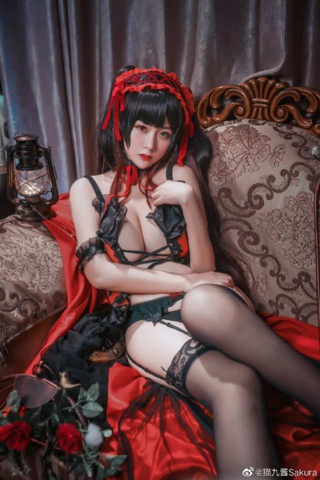 猫九酱Sakura cos《约会大作战》时崎狂三,性感与魅力的完美演绎 猫九酱Sakura cos《约会大作战》时崎狂三,性感与魅力的完美演绎