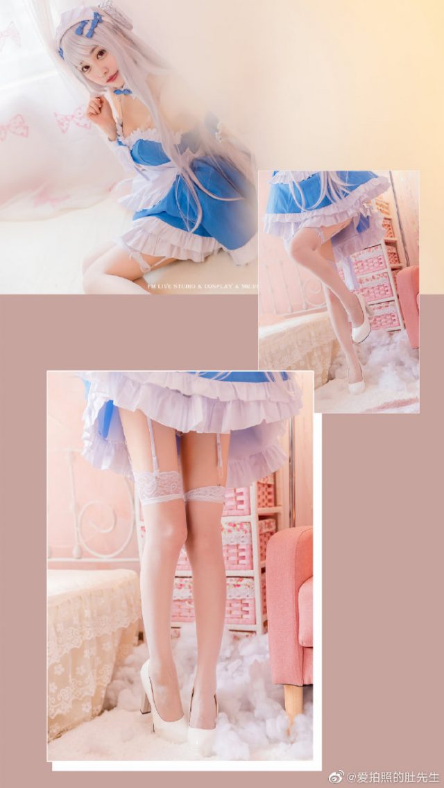 可爱迷人的碧蓝女仆:嘎潼cos《碧蓝航线》小天鹅“女仆版” 可爱迷人的碧蓝女仆:嘎潼cos《碧蓝航线》小天鹅“女仆版”