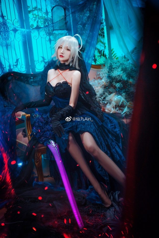 仙九Airi cos《Fate/Grand Order》贞德，绽放贞德的优雅与魅力