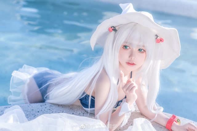 六二二同学cos《碧蓝航线》哈曼,魅力无限的夏日泳装 六二二同学cos《碧蓝航线》哈曼,魅力无限的夏日泳装