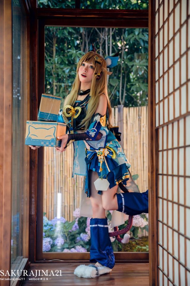 樱岛嗷一cos《原神》绮良良,勾勒出甜美猫娘的独特魅力 樱岛嗷一cos《原神》绮良良,勾勒出甜美猫娘的独特魅力