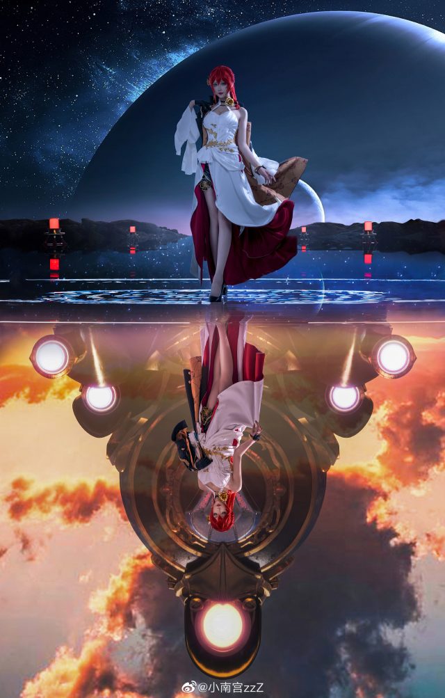 [崩坏：星穹铁道]小南宫zzZ cos姬子，闪耀星空下的性感科学家