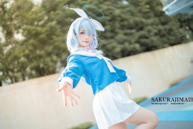 [蔚蓝档案]樱岛嗷一cos阿洛娜，开启甜蜜的蓝色梦幻之旅