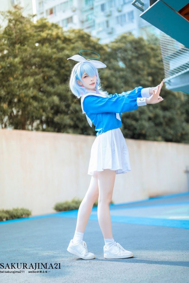 [蔚蓝档案]樱岛嗷一cos阿洛娜，开启甜蜜的蓝色梦幻之旅