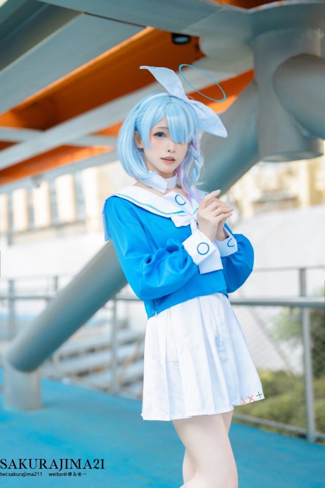 [蔚蓝档案]樱岛嗷一cos阿洛娜，开启甜蜜的蓝色梦幻之旅