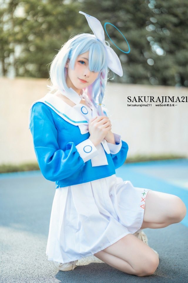 [蔚蓝档案]樱岛嗷一cos阿洛娜，开启甜蜜的蓝色梦幻之旅