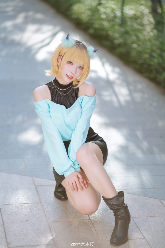 宮本桜cos《我推的孩子》MEM啾,展现偶像的迷人魅力! 宮本桜cos《我推的孩子》MEM啾,展现偶像的迷人魅力!