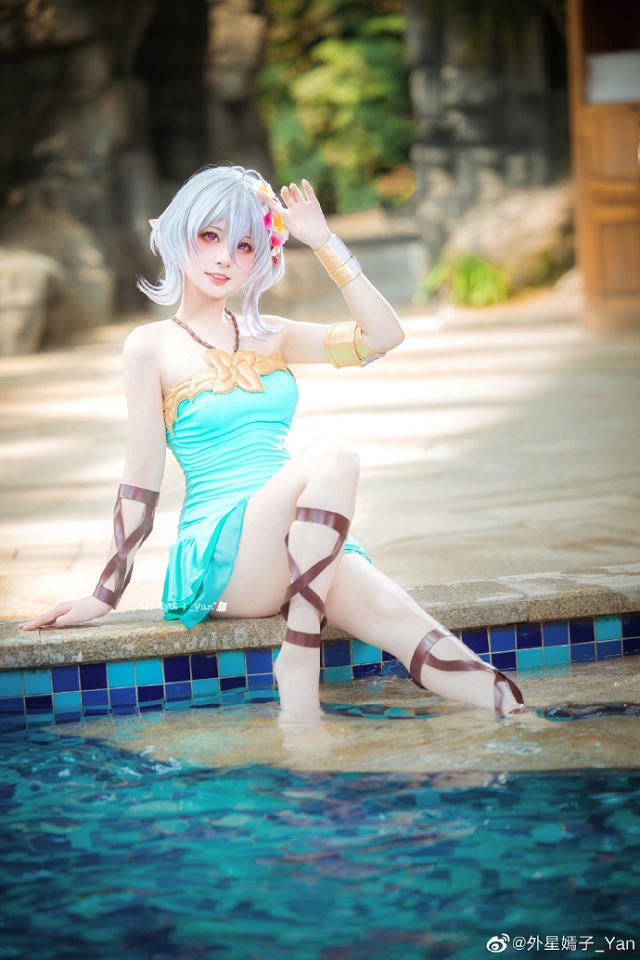 [公主连结！Re:Dive]外星嫣子_Yan cos可可萝，带你踏上清凉的夏日之旅！
