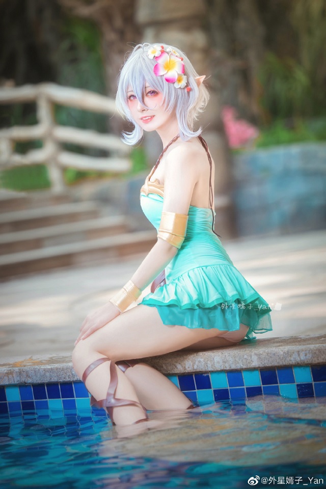 [公主连结！Re:Dive]外星嫣子_Yan cos可可萝，带你踏上清凉的夏日之旅！