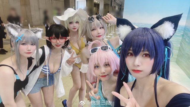 [蔚蓝档案]桃景三酪cos十六夜野乃美，性感惊艳亮相“Comic Market 102”