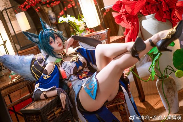 [崩坏：星穹铁道]枣糕-吃谷人黛博魂cos驭空，再现性感飞行士的风采