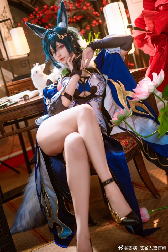 [崩坏：星穹铁道]枣糕-吃谷人黛博魂cos驭空，再现性感飞行士的风采