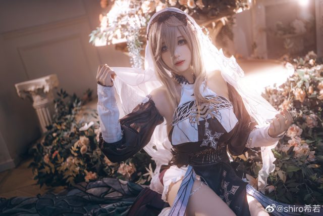 [崩坏3]shiro希若cos阿波尼亚，性感崩坏女神美得令人心动不已