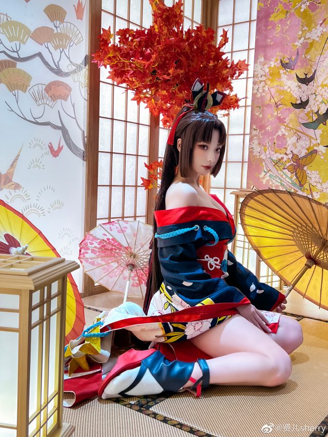 贤儿sherry cos《阴阳师》妖刀姬,美丽如画,性感惊艳无比! 贤儿sherry cos《阴阳师》妖刀姬,美丽如画,性感惊艳无比!