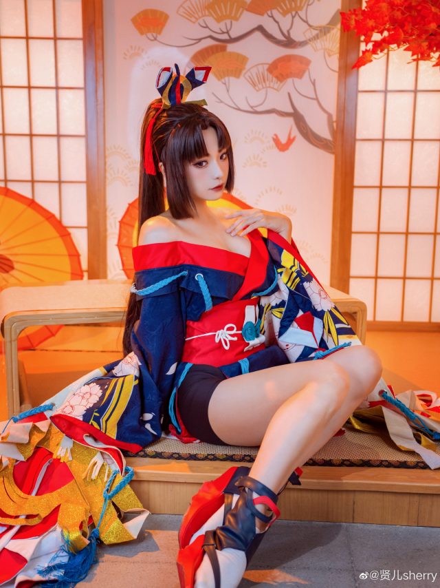 贤儿sherry cos《阴阳师》妖刀姬,美丽如画,性感惊艳无比! 贤儿sherry cos《阴阳师》妖刀姬,美丽如画,性感惊艳无比!