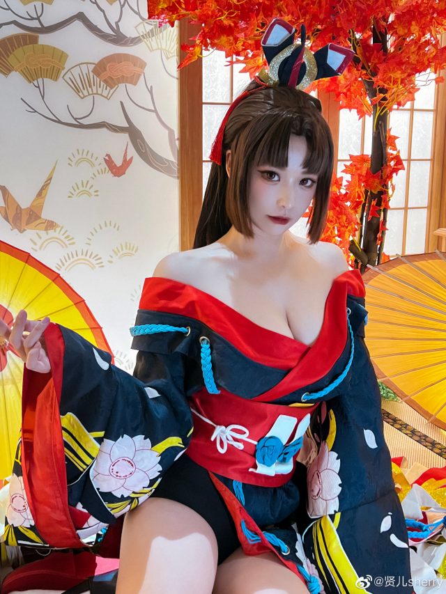 贤儿sherry cos《阴阳师》妖刀姬,美丽如画,性感惊艳无比! 贤儿sherry cos《阴阳师》妖刀姬,美丽如画,性感惊艳无比!