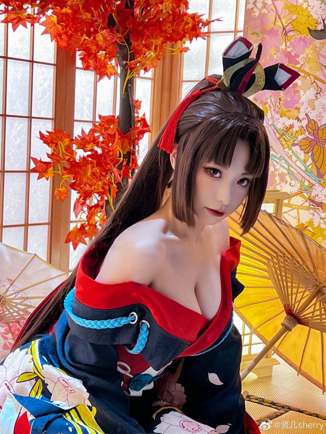 贤儿sherry cos《阴阳师》妖刀姬,美丽如画,性感惊艳无比! 贤儿sherry cos《阴阳师》妖刀姬,美丽如画,性感惊艳无比!