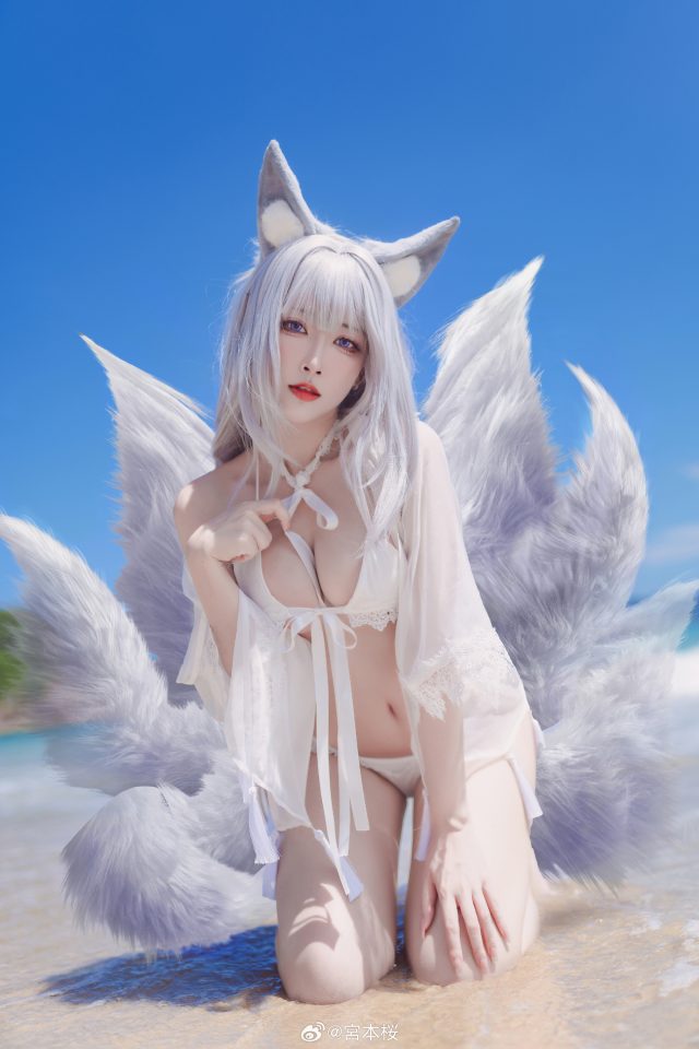 宮本桜cos《碧蓝航线》信浓,性感狐狸娘的完美还原! 宮本桜cos《碧蓝航线》信浓,性感狐狸娘的完美还原!