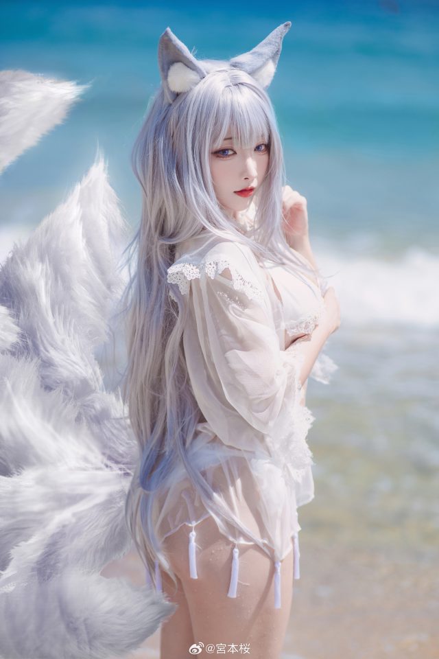 宮本桜cos《碧蓝航线》信浓,性感狐狸娘的完美还原! 宮本桜cos《碧蓝航线》信浓,性感狐狸娘的完美还原!