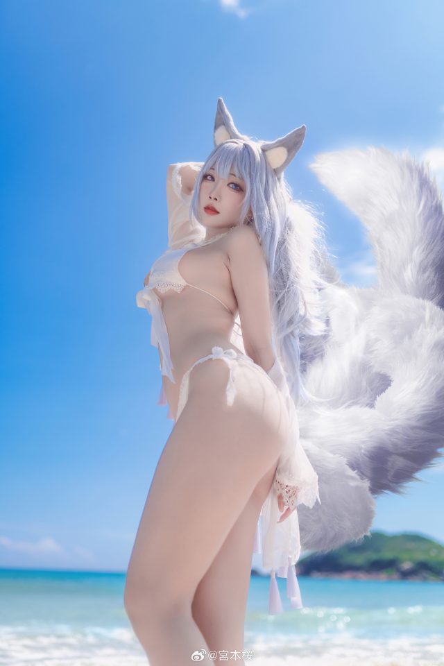 宮本桜cos《碧蓝航线》信浓,性感狐狸娘的完美还原! 宮本桜cos《碧蓝航线》信浓,性感狐狸娘的完美还原!