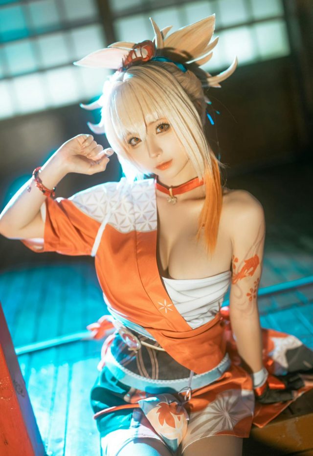蠢沫沫的《原神》宵宫COSPLAY，重燃角色的魅力