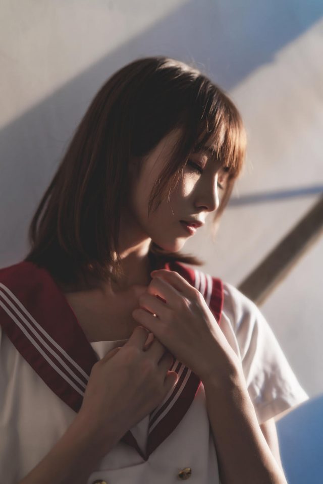 Kitaro_绮太郎的JK cosplay系列：邻家妹妹的校园风情