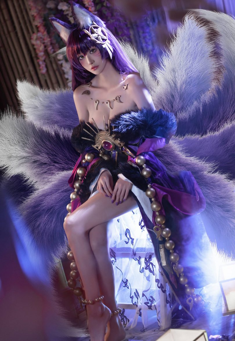 沧霁桔梗cos《碧蓝航线》武藏,再现九尾狐狸的性感魅力 沧霁桔梗cos《碧蓝航线》武藏,再现九尾狐狸的性感魅力