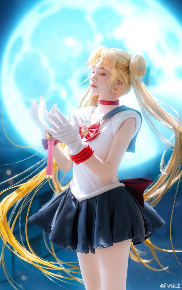 梁尘cos《美少女战士》月野兔,再现神级现实版月亮女神 梁尘cos《美少女战士》月野兔,再现神级现实版月亮女神