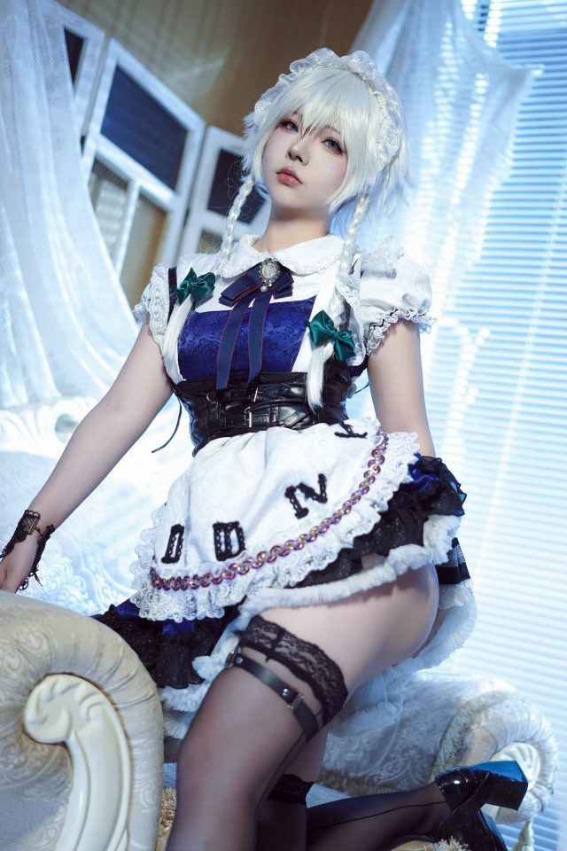 东方project唯美时刻：yuuhui玉汇的十六夜咲夜COSPLAY