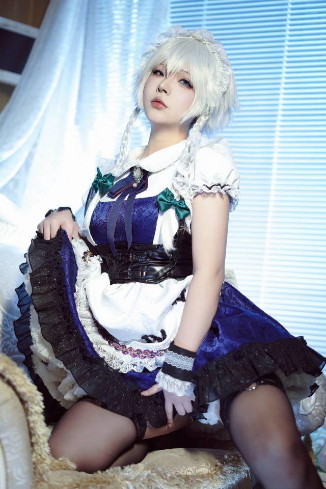 东方project唯美时刻：yuuhui玉汇的十六夜咲夜COSPLAY