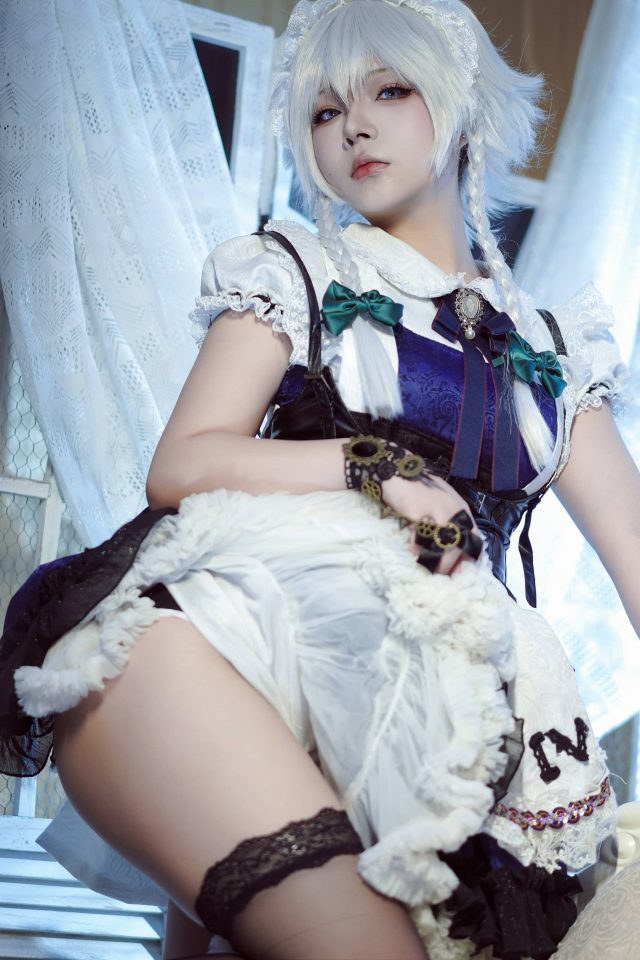 东方project唯美时刻：yuuhui玉汇的十六夜咲夜COSPLAY