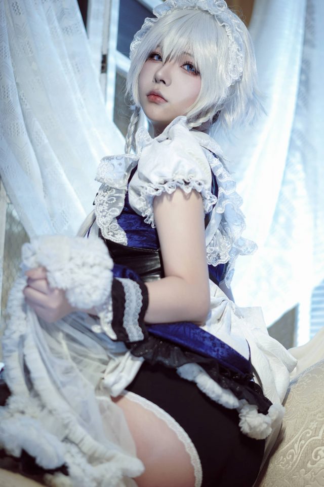 东方project唯美时刻：yuuhui玉汇的十六夜咲夜COSPLAY