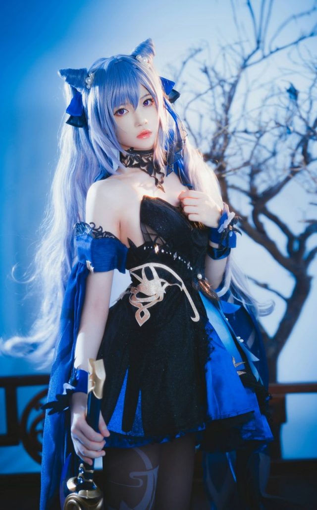 桜桃喵带你玩转原神COSPLAY：完美演绎刻晴的冷酷与性感