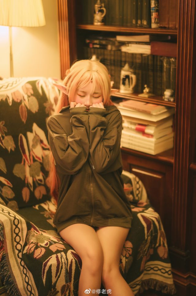 [异世界舅舅]修老虎cos艾尔加，可爱精灵傲娇迷人