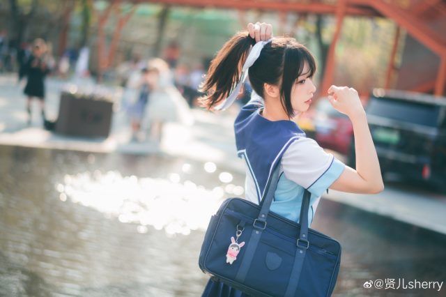 贤儿sherry cos《Love Plus》高岭爱花，绽放可爱迷人的魅力