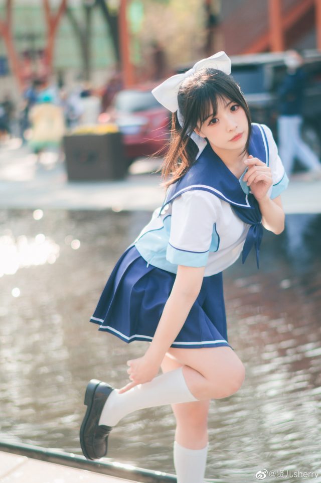 贤儿sherry cos《Love Plus》高岭爱花，绽放可爱迷人的魅力