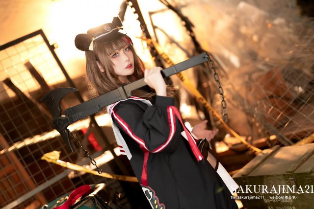 [明日方舟]樱岛嗷一cos凛冬，魅力四溢再现酷帅先锋